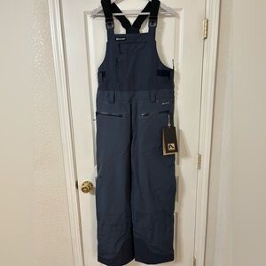 New Mens Flylow Firebird ski bib size medium color night
